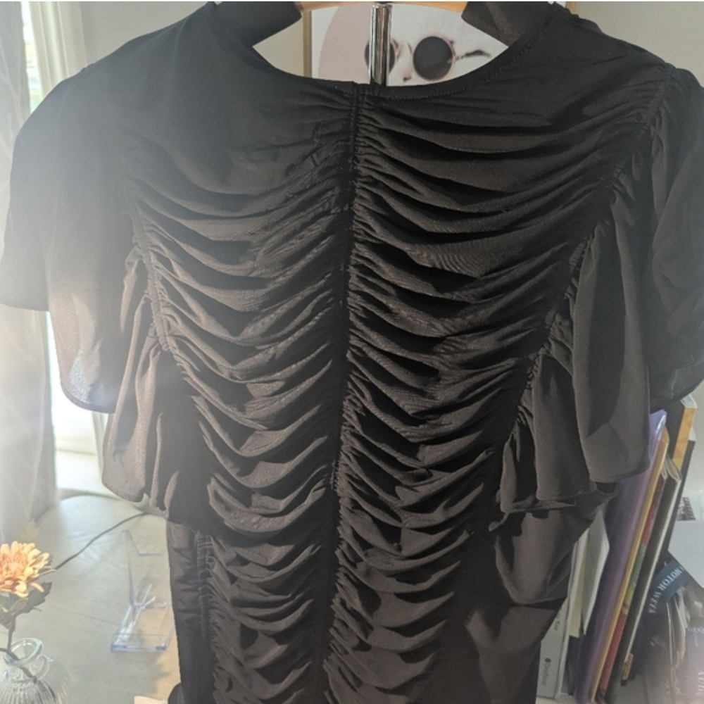 Express Ruched Short Sleeve Blouse NWT - Picture 7 of 8